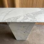 Vintage Carrara Marmeren Sidetable thumbnail 6