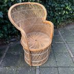 Vintage Rotan Pauwenstoel thumbnail 9
