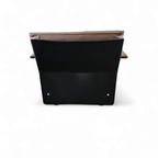 2 X Black Shell & Brown Leather 620 Chair Programme Lounge Chair By Dieter Rams For Vitsoe, 1980s thumbnail 3