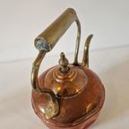 Antieke Ketel Rood En Geel Koper thumbnail 7