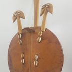 Vintage Afrikaanse Kalbas Gitaar Leer ‘60 Authentiek Afrika thumbnail 6
