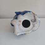 Handgeschilderd Keramische Kat. Vintage Chinoiserie. thumbnail 3