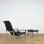 Pulkka Lounge Chair With Ottoman By Ilmari Lappalainen For Asko thumbnail 5