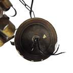 Art Deco - Lantaarn Hanglamp - Messing - Gesatineerd Glas thumbnail 2