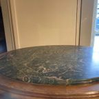 Ovale Vitrinekast Met Bol Glas, Messing Klauwpoten, 150 Cm Hoog thumbnail 6