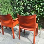 Mario Bellini Diner Chairs Cassina 1970’s Cab 412 & 413 thumbnail 14