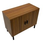 Vintage Kastje Compact Plak Fineer Jaren 70 Design thumbnail 3