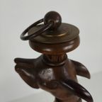 Handgesneden Houten Windhondbeeld - 20e Eeuw thumbnail 13