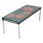 Grote Keramische Tegeltafel Adri Belarti Oranje Bloemen Abstract 109Cm thumbnail 5