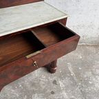 Antique Console Table With Marble Top thumbnail 6