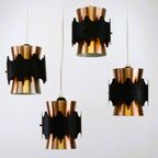 4 Scandinavische Designlampen Uit De Jaren 50 | Koperzwarte Stijl | Lamp Uit De Jaren 60 | Jo Ham thumbnail 5