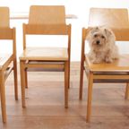Vintage Design Houten Stoelen Met Plaats Voor Je Tijdschrift thumbnail 6