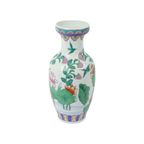 Vintage Chinese Vaas Waterlelies Geëmailleerd Porselein 32Cm thumbnail 4
