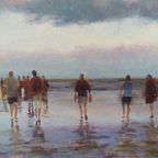 Prachtig Schilderij Van Wadlopers Door Frea Stuurwood thumbnail 3