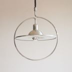 Silver Saturn Ceiling Lamp, Space Age 1970S thumbnail 7