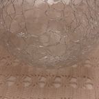 Groot Vintage Transparent Craquelé Glas Kugel | Kerst thumbnail 4