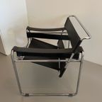 Marcel Breuer B3 Wassily Stoel Chair Fauteuil Zwart thumbnail 5
