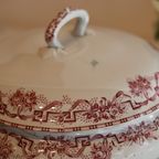 Soepterrine Van Ijzeraarde Moulin Des Loups, Model Athene, Rood thumbnail 2
