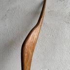 Heron Crane Sculptural Wooden Art Piece thumbnail 3