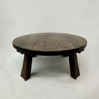 Brutalist Solid Wooden Coffee Table , 1970’S thumbnail 2