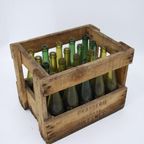 Brocante Houten Bierkrat Met Flessen thumbnail 5