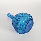 Empoli Glas - Vintage Vaas - Zodiac Dierenriem - Helder Blauw - Italie - 60'S thumbnail 6