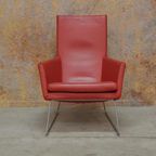 Zganieuw! Blauwe Leren Label Don Fauteuil + Evt Hocker! thumbnail 13