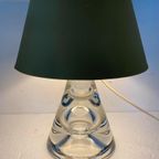 Tafellamp Met Kristallen Voet In Stijl Van Daum , Jaren 80 thumbnail 6