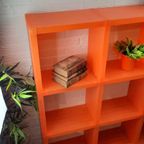 Zeldzame Cubitec Kast Roomdivider Oranje Vintage thumbnail 5