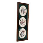Vintage Ingelijste Prent Met Drie Bloemen Tafereeltjes Schilderij thumbnail 3