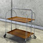 Opvouwbare Serveerwagen Trolley Bremshey & Co 1970s thumbnail 3