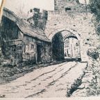 Martin Van Waning - (1889 - 1972) - Ets - Poortje - "Poortje Te Rottenburg" - 1E Helft 20E Eeuw thumbnail 6