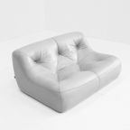Kali 2-Zits Bank Sofa  Ligne Roset Michel Ducaroy Grijs Leer thumbnail 7
