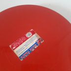 * Vintage Dienblad Rood Oranje Blikken Dienblad thumbnail 5