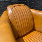 Aviator Fauteuil Cognac Bruin Piloten Stoel Leer thumbnail 2