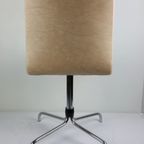 Vintage Brabantia Stoel / Stool / Chair Voor Eetkamer Of Keuken In Beige Kunstleder (skai) thumbnail 7
