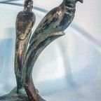 Bonzen Salontafel, Peacock. Hollywood Regency Tafel. Vintage thumbnail 7