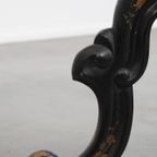 Zeer Aantrekkelijke Antieke Engelse Victoriaanse Japanse Stijl Plantentafel/ Bijzettafel thumbnail 11