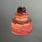 Purple Snake Skin Pattern Glass Pendant Light By Herda, 1970 thumbnail 4