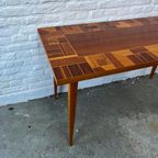 Vintage Sidetable - Bijzettafel, Uniek Blad Ingelegd Fineer thumbnail 7