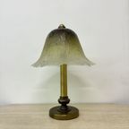 Peil & Putzler Glass Table Lamp With Brass Base , 1970S thumbnail 7