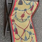 Vintage Footstool Rocking Cushioned Padded Foot Stool Rest Footrest Chair Circa 1960'S / Eve thumbnail 9