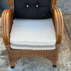 Vintage Wicker Armchair, thumbnail 7