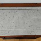 Vintage Frans Dressoir Commode Ladekast Met Marmer Blad 505 thumbnail 13