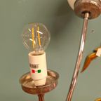 Vintage Bollenlamp Tafellamp Bureaulamp Lamp Bollen Chrome Glas thumbnail 13