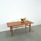 Teak Fineer Salontafel Vintage thumbnail 12