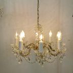 Vintage Glazen Hanglamp, Kroonluchter Lamp, Verlichting 805 thumbnail 2