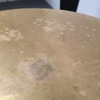 Messing Gepatineerde Tafel Rond Wabi Sabi Gietijzer Voet Pedrali thumbnail 13