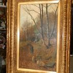 André Collin (1862-1930) "Houtsprokkelaar". thumbnail 11