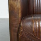 Tijdloze En Exclusieve Rundleren Aviator Design Fauteuil Met Een Unieke Kleurstelling thumbnail 9